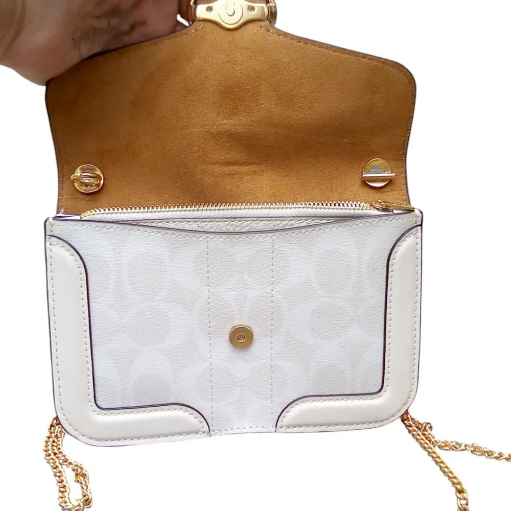 Coach Like New Georgie Crossbody Bag in Signature Canvas & Leather - Picture 6 of 6